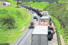 Paro de Camioneros en Brasil
