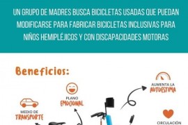 Campaña solidaria: bicicletas para niños con limitaciones motrices
